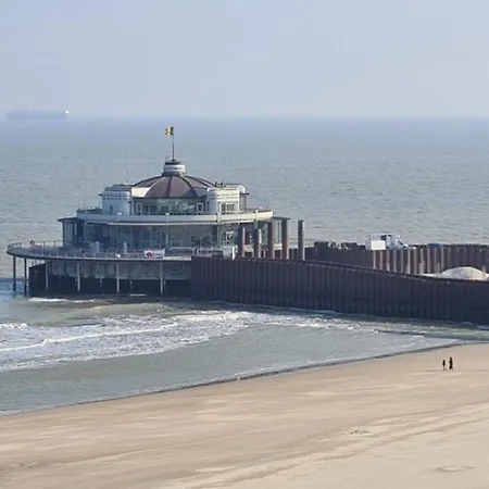 Seaside In Zeedijk Near The Blankenberge